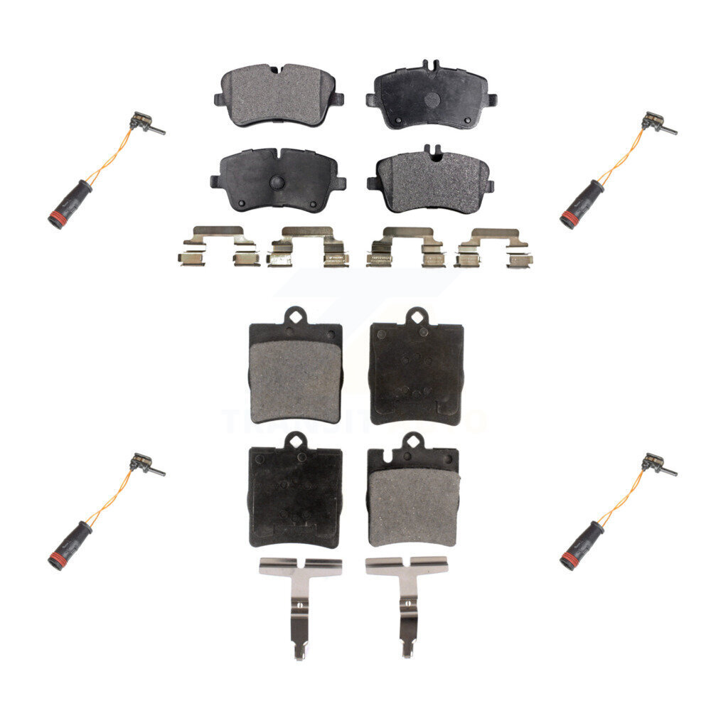 Front Rear Ceramic Disc Brake Pad Wear Sensor Kit For Mercedes-Benz C280 C320 CLK320 C350 KTW-100622