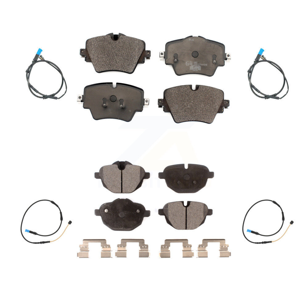 Front Rear Ceramic Disc Brake Pads And Wear Sensors Kit For BMW X4 KTW-100632