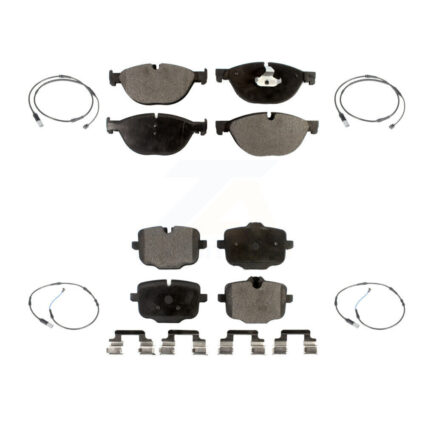 Front Rear Ceramic Disc Brake Pad And Wear Sensor Kit For BMW 650i xDrive Gran Coupe 550i KTW-100635
