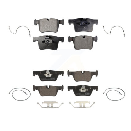 Front Rear Ceramic Disc Brake Pads And Wear Sensors Kit For BMW 320i xDrive 328d 2.0L KTW-100652