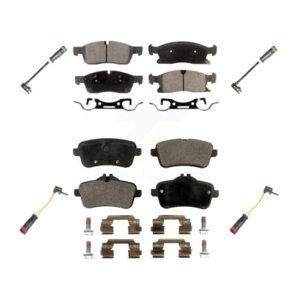 Front Rear Ceramic Brake Pads Wear Sensor Kit For Mercedes-Benz GLE400 GL350 GLS450 GL450 KTW-100669
