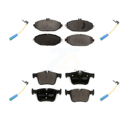 Front Rear Ceramic Brake Pad Wear Sensor Kit For Mercedes-Benz C300 Without Sport Package KTW-100675