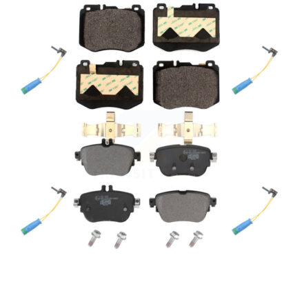 Front Rear Ceramic Brake Pad Wear Sensor Kit For Mercedes-Benz E300 Without Sport Package KTW-100678