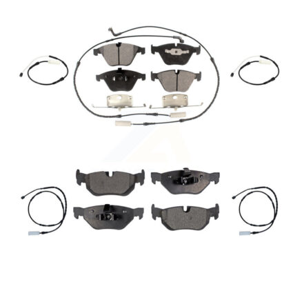 Front Rear Ceramic Disc Brake Pads And Extra Wear Sensors Kit For BMW 328i xDrive KTW-100688