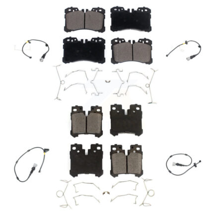 Front Rear Ceramic Disc Brake Pads And Wear Sensors Kit (6Pc) For Lexus LS460 KTW-100711