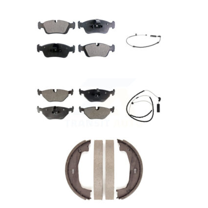 Front Rear Ceramic Disc Brake Pads And Wear Sensors Kit (5Pc) For BMW Z4 KTW-100715