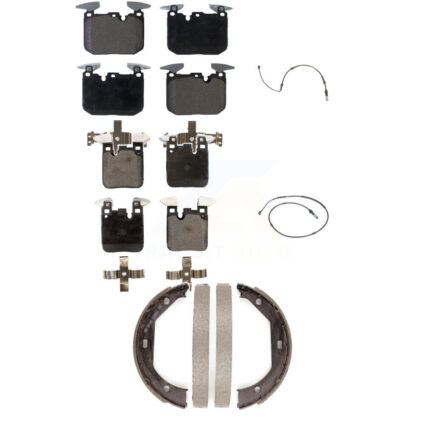 Front Rear Ceramic Brake Pad Wear Sensor Kit (5Pc) For BMW 435i xDrive 440i Gran Coupe M2 KTW-100739