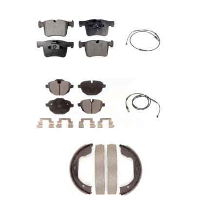 Front Rear Ceramic Disc Brake Pads And Wear Sensors Kit (5Pc) For 2011 BMW X3 xDrive28i KTW-100758