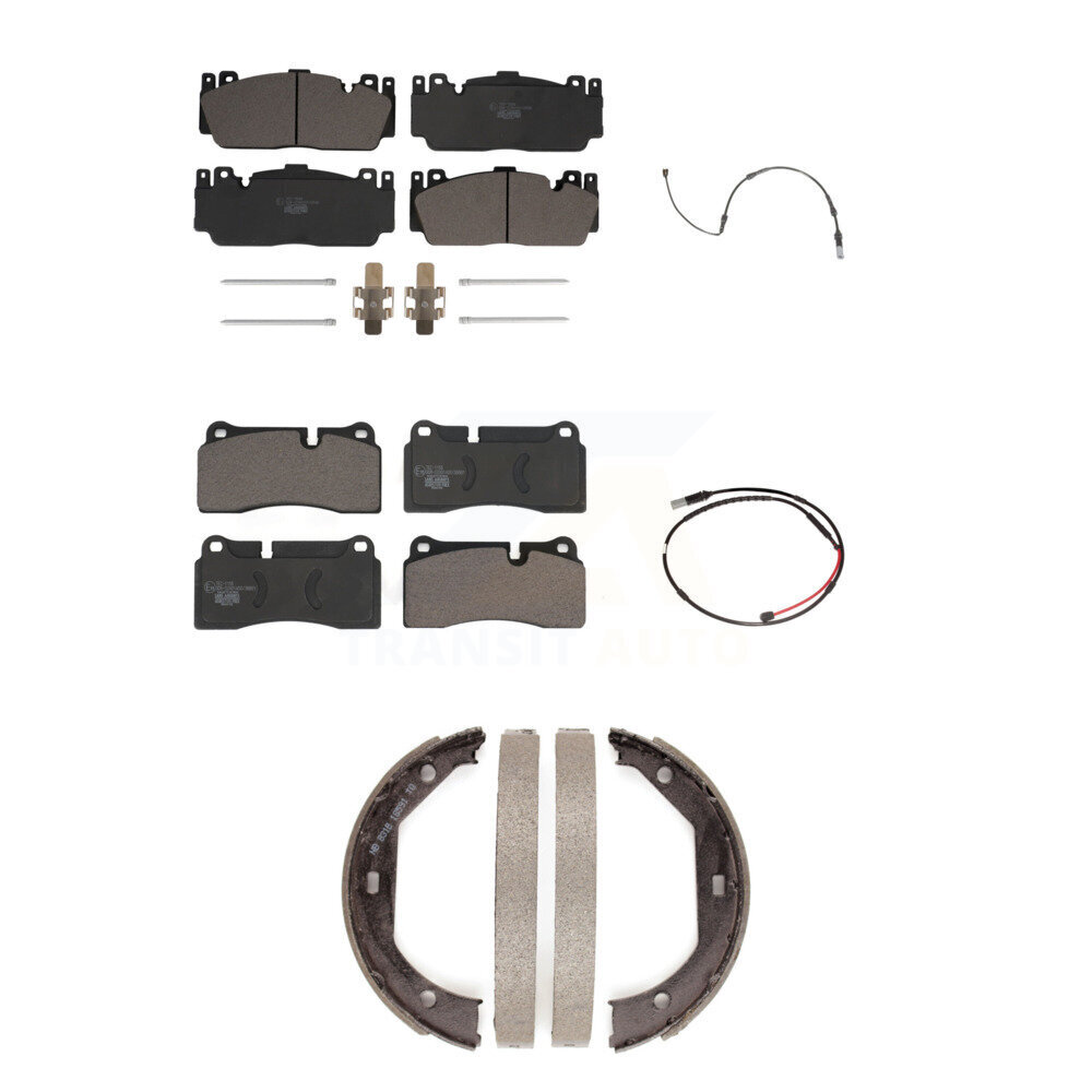 Front Rear Ceramic Disc Brake Pads And Wear Sensors Kit (5Pc) For BMW M3 M2 KTW-100761