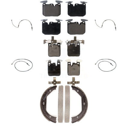 Front Rear Ceramic Brake Pad Wear Sensor Kit (7Pc) For BMW 435i xDrive 440i Gran Coupe M2 KTW-100793