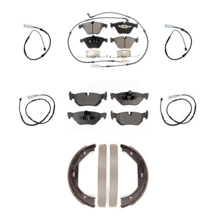 Front Rear Ceramic Disc Brake Pads And Extra Wear Sensors Kit (7Pc) For BMW X1 KTW-100798