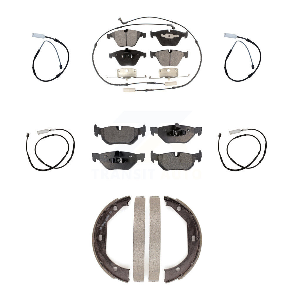 Front Rear Ceramic Disc Brake Pads And Extra Wear Sensors Kit (7Pc) For BMW X1 KTW-100798