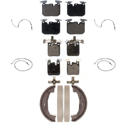 Front Rear Ceramic Disc Brake Pads And Wear Sensors Kit (7Pc) For BMW M240i xDrive KTW-100803