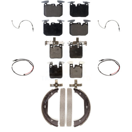 Front Rear Ceramic Disc Brake Pads And Wear Sensors Kit (7Pc) For BMW M3 M2 KTW-100806