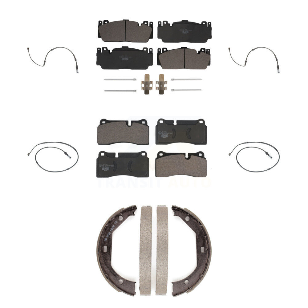 Front Rear Ceramic Disc Brake Pads And Wear Sensors Kit (7Pc) For BMW M2 KTW-100811