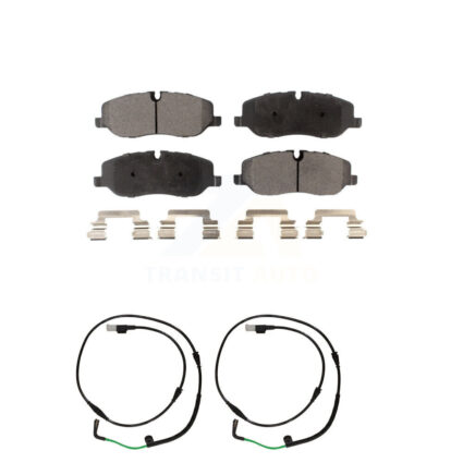 Front Ceramic Disc Brake Pads And Wear Sensors Kit For 2005-2009 Land Rover LR3 4.4L KTW-100883