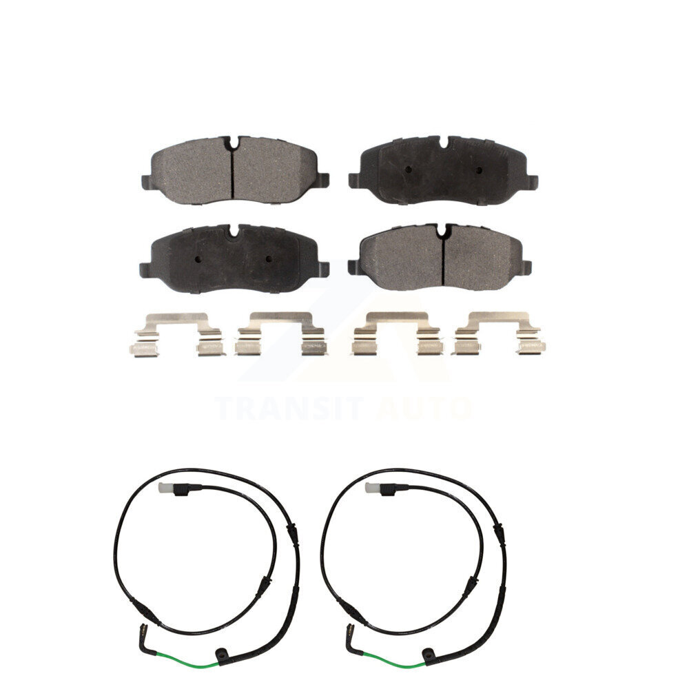 Front Ceramic Disc Brake Pads And Wear Sensors Kit For 2005-2009 Land Rover LR3 4.4L KTW-100883