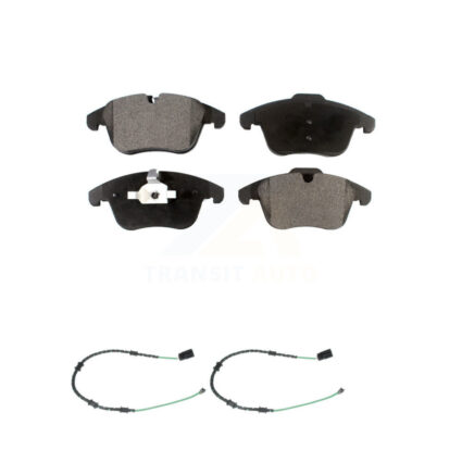 Front Ceramic Brake Pad & Wear Sensor Kit For 13-15 Jaguar XF 2.0L with 356mm Rotor KTW-100887