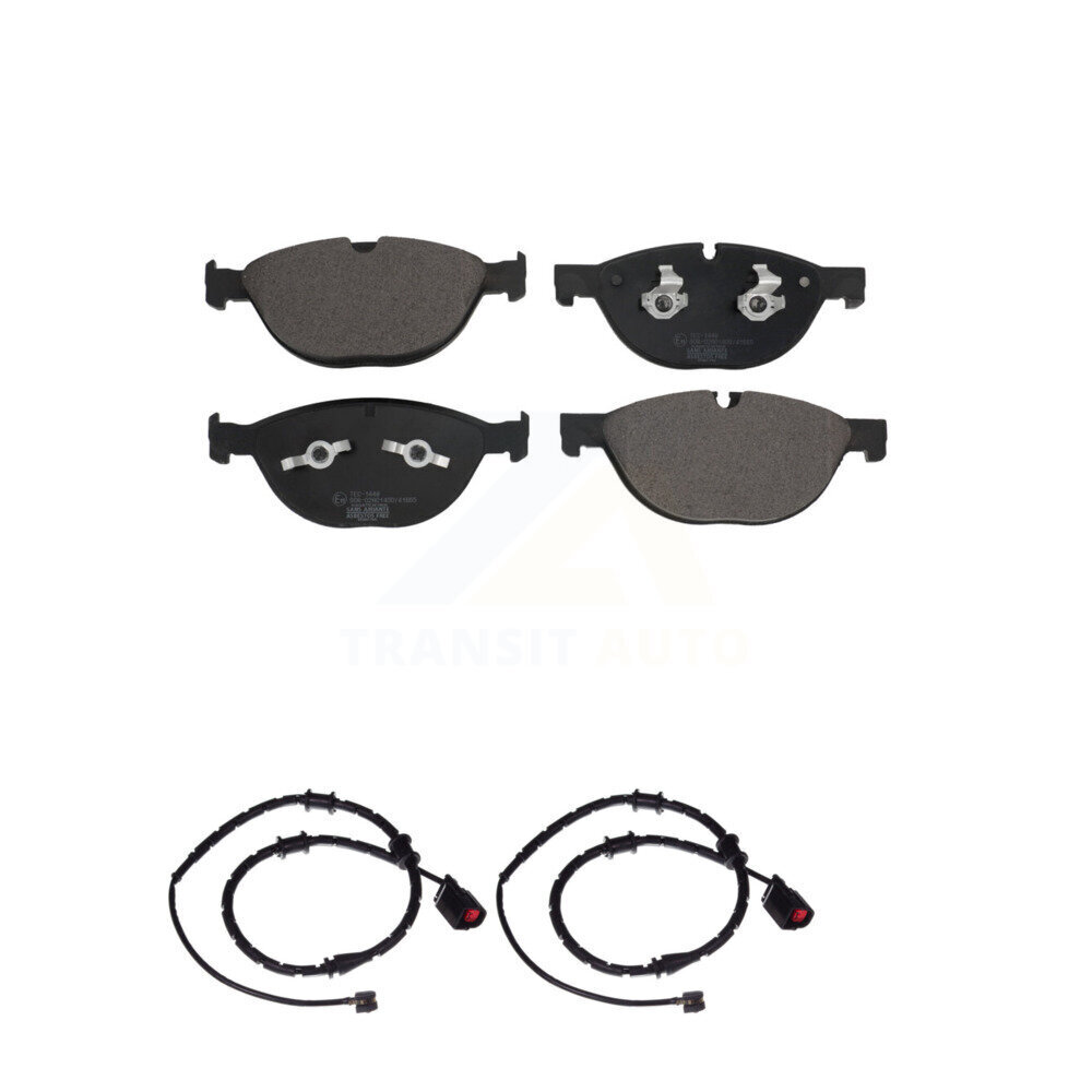 Front Ceramic Brake Pad Wear Sensor Kit For 2019 Jaguar XJ AWD with 5.0L Disc rear brakes KTW-100892