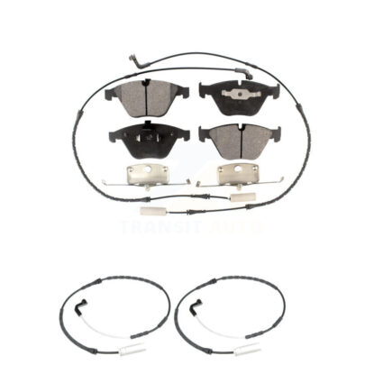 Front Ceramic Brake Pad And Extra Wear Sensor Kit For 2009-2010 BMW 328i xDrive 335i 3.0L KTW-100894