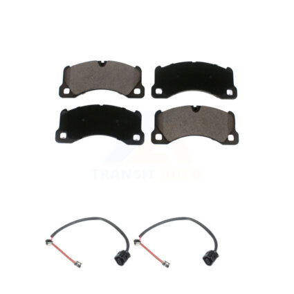 Front Ceramic Brake Pad & Wear Sensor Kit For Porsche Cayenne Panamera with Rotor KTW-100897