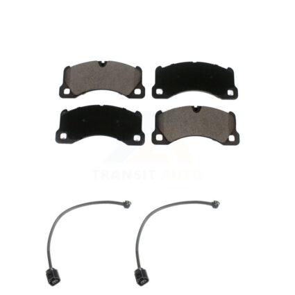 Front Ceramic Brake Pad & Wear Sensor Kit For Porsche Cayenne Volkswagen Touareg Panamera KTW-100898