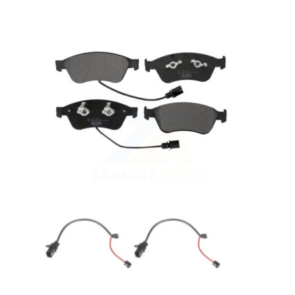 Front Ceramic Disc Brake Pads And Extra Wear Sensors Kit For 2011 Audi S6 5.2L KTW-100902