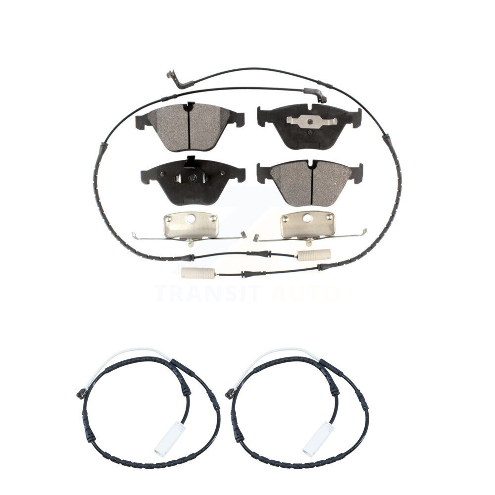 Front Ceramic Disc Brake Pads And Extra Wear Sensors Kit For BMW 335i xDrive X1 328i KTW-100905