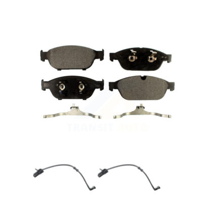 Front Ceramic Disc Brake Pads And Wear Sensors Kit For Audi A6 Quattro A7 KTW-100920