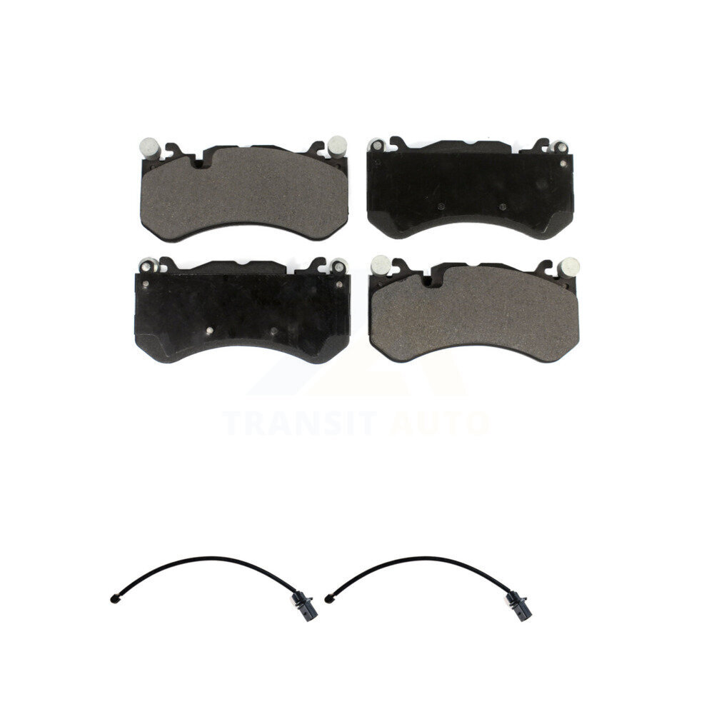 Front Ceramic Disc Brake Pads And Wear Sensors Kit For Audi RS7 With Cast Iron KTW-100923
