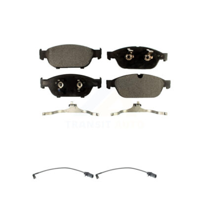 Front Ceramic Disc Brake Pads And Wear Sensors Kit For Audi A6 Quattro KTW-100924