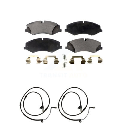 Front Ceramic Brake Pad Wear Sensor Kit For 10-13 Land Rover Range Sport with 360mm Rotor KTW-100930