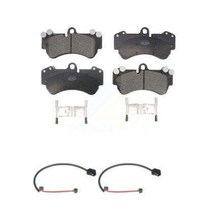 Front Ceramic Disc Brake Pads And Wear Sensors Kit For Porsche Cayenne KTW-100937