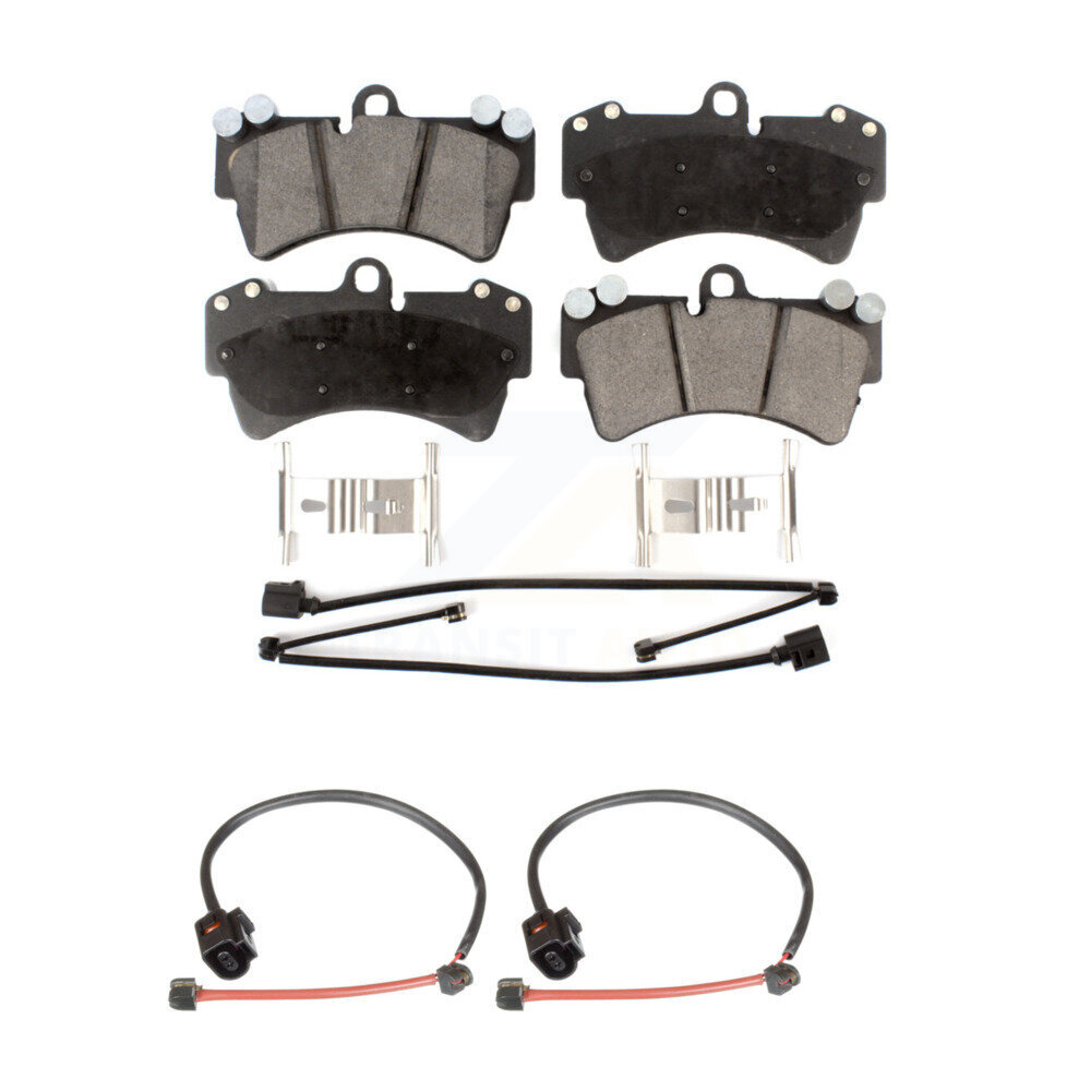 Front Ceramic Disc Brake Pads And Extra Wear Sensors Kit For Porsche Cayenne KTW-100940