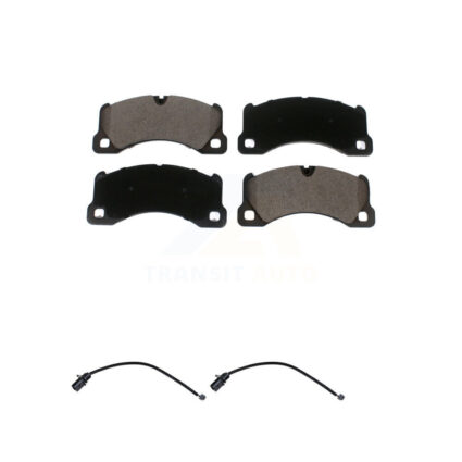 Front Ceramic Disc Brake Pads And Wear Sensors Kit For 2017 Porsche Macan 2.0L KTW-100954