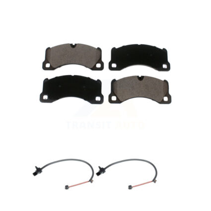 Front Ceramic Disc Brake Pads And Wear Sensors Kit For Porsche Macan with Rotor KTW-100955
