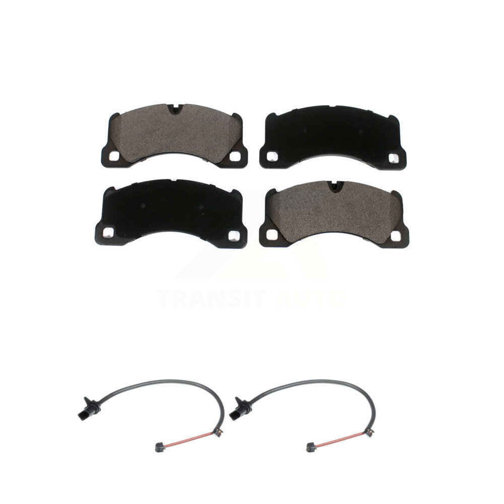 Front Ceramic Disc Brake Pads And Wear Sensors Kit For Porsche Macan with Rotor KTW-100955