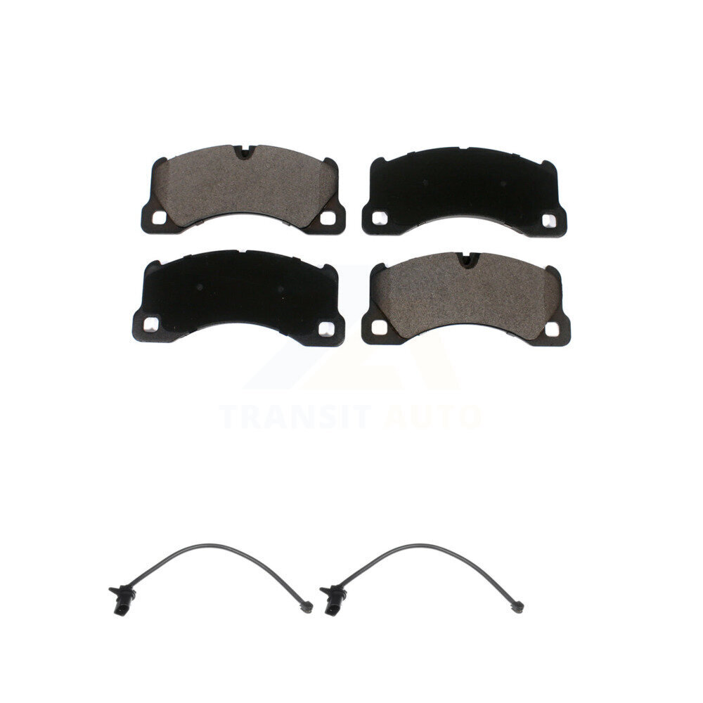 Front Ceramic Disc Brake Pads And Wear Sensors Kit For Porsche Macan except Rotor KTW-100956