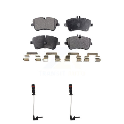Front Ceramic Brake Pad And Wear Sensor Kit For 2003 Mercedes-Benz CLK320 Coupe with 3.2L KTW-100959