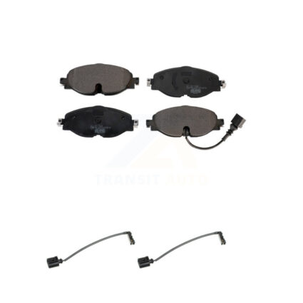 Front Ceramic Brake Pad And Extra Wear Sensor Kit For 2016 Audi TT Quattro Base with 2.0L KTW-100967