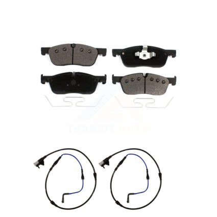 Front Ceramic Disc Brake Pads And Wear Sensors Kit For Jaguar XE XF KTW-100970
