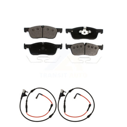 Front Ceramic Brake Pad And Wear Sensor Kit For Jaguar XE With 325mm Diameter Rotor KTW-100971