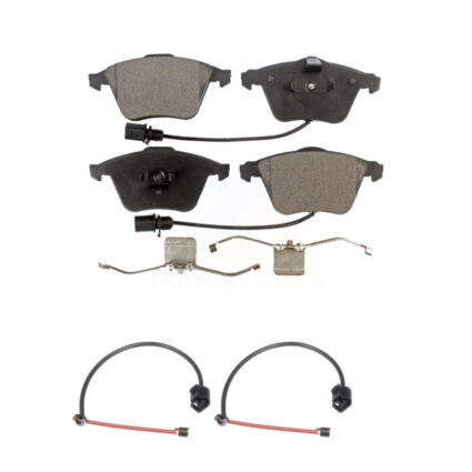 Front Ceramic Disc Brake Pad And Extra Wear Sensor Kit For 2012-2013 Audi TT Quattro 2.0L KTW-100977