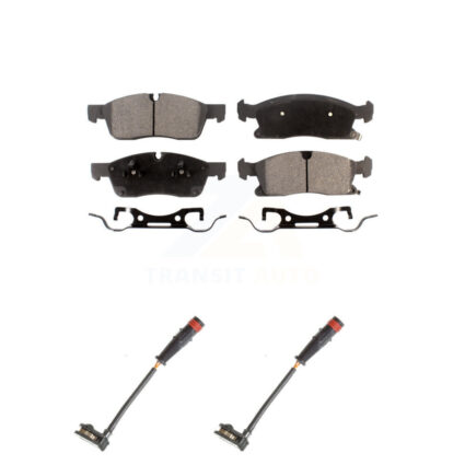 Front Ceramic Disc Brake Pads And Wear Sensors Kit For Mercedes-Benz ML350 GLE350 GLE400 KTW-100978