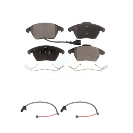 Front Ceramic Disc Brake Pads And Extra Wear Sensors Kit For 2011 Audi R8 KTW-100993