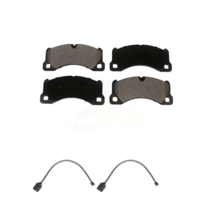 Front Ceramic Disc Brake Pads And Wear Sensors Kit For Volkswagen Touareg KTW-101002
