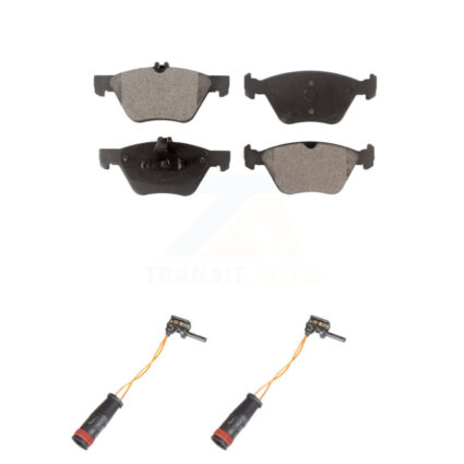 Front Ceramic Disc Brake Pads And Wear Sensors Kit For Mercedes-Benz E350 E300 KTW-101013