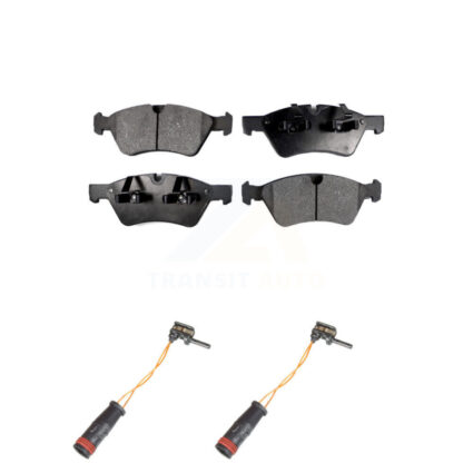 Front Ceramic Disc Brake Pads And Wear Sensors Kit For Mercedes-Benz E350 AWD KTW-101014