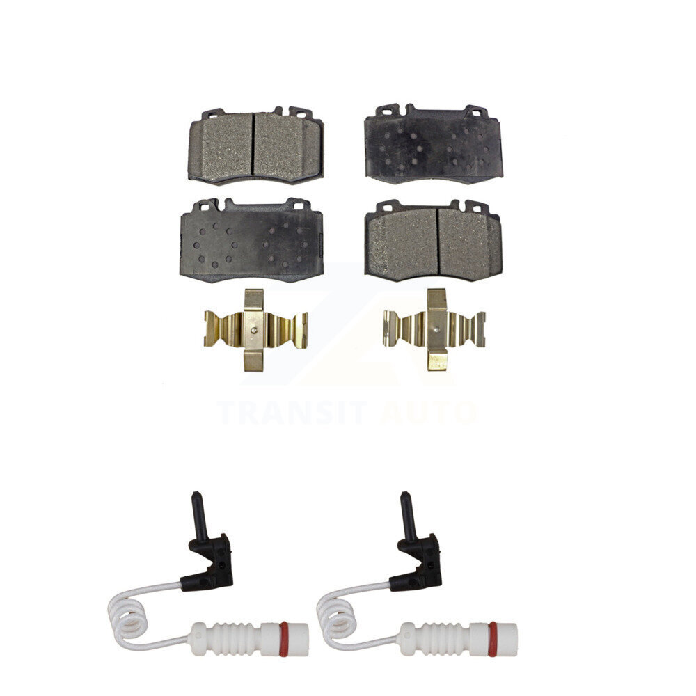 Front Ceramic Disc Brake Pads And Wear Sensors Kit For Mercedes-Benz ML500 ML430 ML55 AMG KTW-101037