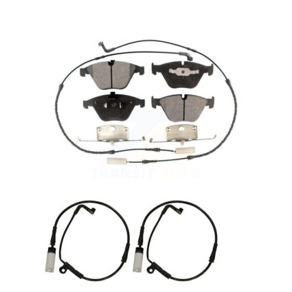 Front Ceramic Brake Pad And Extra Wear Sensor Kit For BMW 530i 528i xDrive 525i 535i 550i KTW-101069